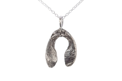 Small Double Sycamore Seed Necklace