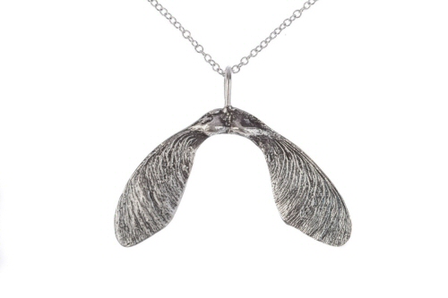 Large Silver Double Sycamore Necklace